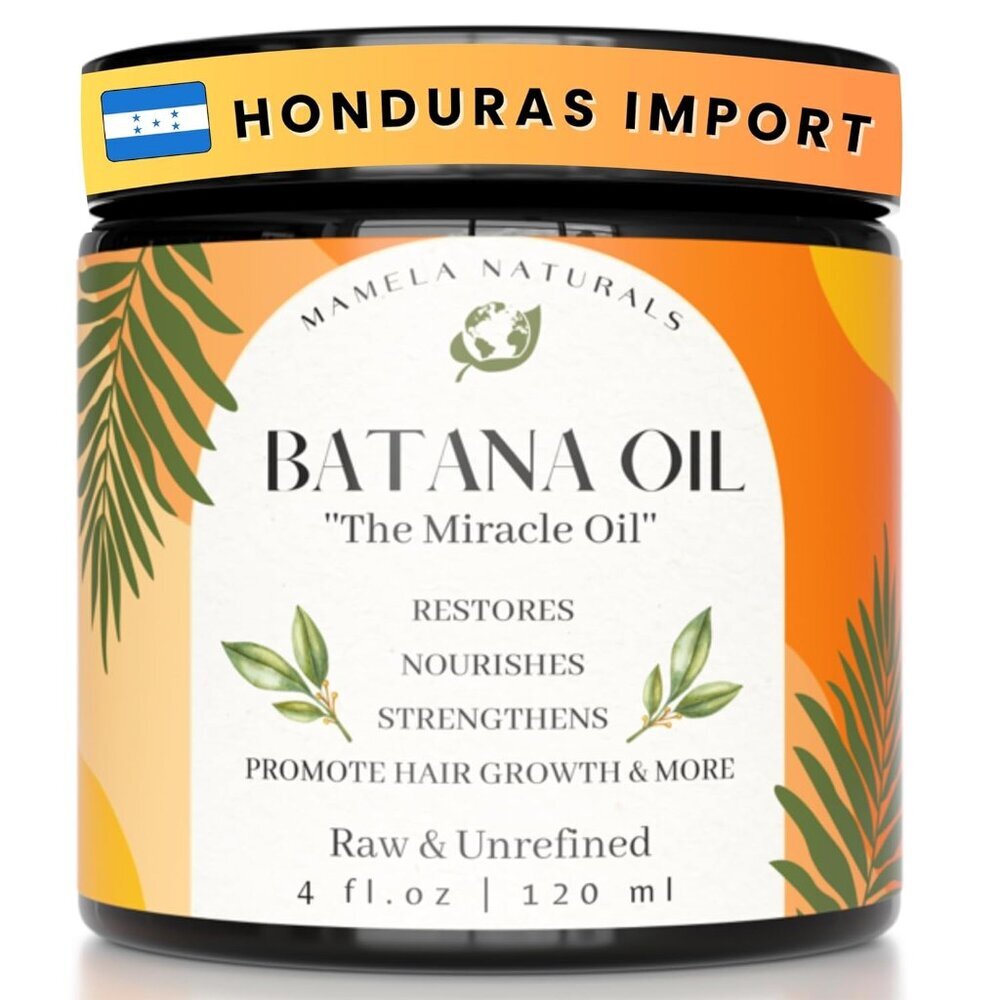 Raw Batana Oil for Hair Growth - Pure & Unrefined Dr Sebi Batana Hair Mask from